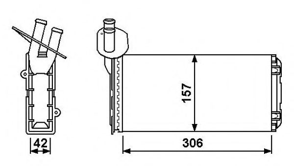 NRF Heat Exchanger, interior heating 11544396 - NRF