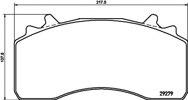 TEXTAR Brake Pad Set, disc brake 12218631 - TEXTAR