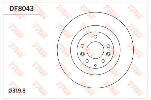 TRW Brake Disc 11108413 - TRW