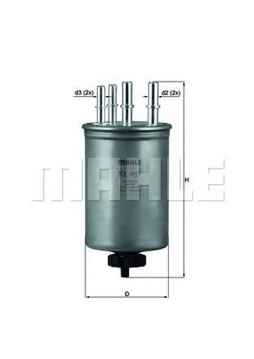 MAHLE Fuel filter 11663656 - MAHLE