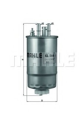 MAHLE Fuel filter 11663705 - MAHLE