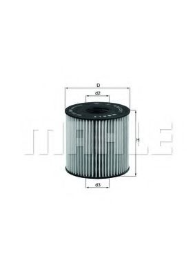 MAHLE Oil Filter 3414174 - MAHLE