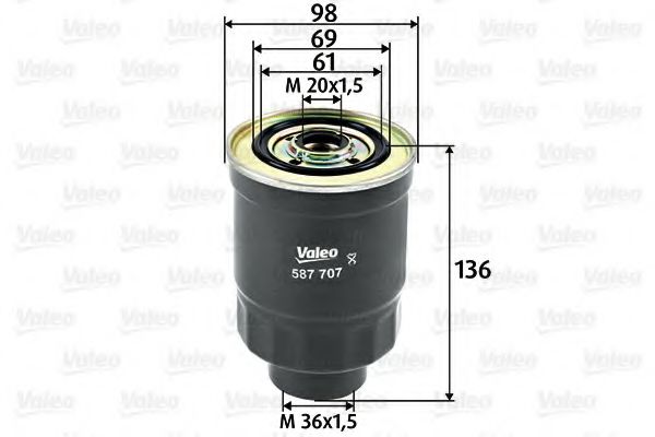 VALEO Fuel Filter 11181668 - VALEO