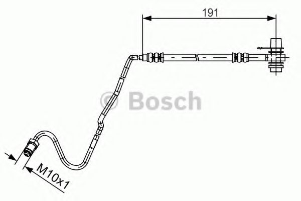 BOSCH Brake Hose 11256182 - BOSCH