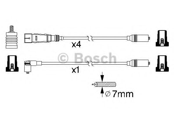 BOSCH Ignition Cable Kit 10081938 - BOSCH