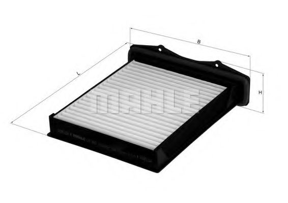 MAHLE Filter, interior air 11663870 - MAHLE