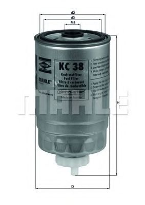 MAHLE Fuel filter 4645708 - MAHLE