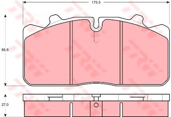 TRW Brake Pad Set, disc brake 10704857 - TRW