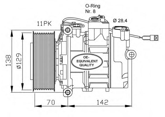 NRF Compressor, air conditioning 11541223 - NRF