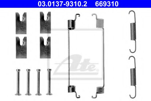 ATE Accessory Kit, brake shoes 10800402 - ATE