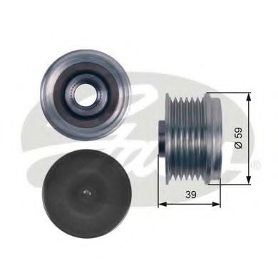 GATES Alternator Freewheel Clutch 12457263 - GATES