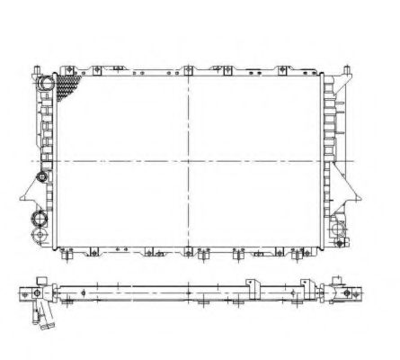 NRF Radiator, engine cooling 11545117 - NRF