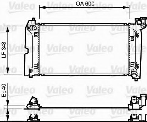 VALEO Radiator, engine cooling 10147371 - VALEO