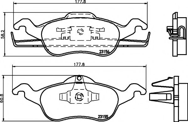 TEXTAR Brake Pad Set, disc brake 11422776 - TEXTAR