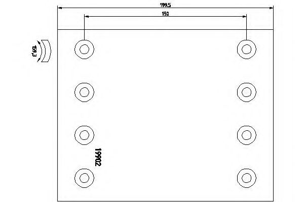 TEXTAR Brake Lining Kit, drum brake 12618000 - TEXTAR