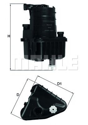 MAHLE Fuel filter 11082274 - MAHLE