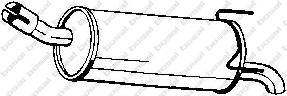 BOSAL End Silencer 11650444 - BOSAL