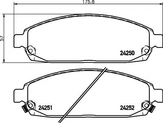 TEXTAR Brake Pad Set, disc brake 11423052 - TEXTAR