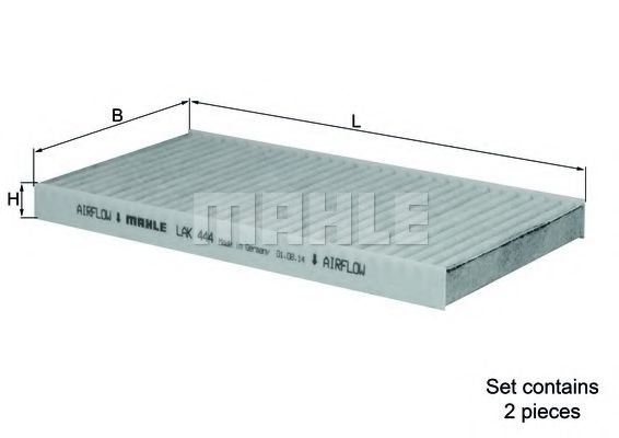 MAHLE Filter, interior air 13180249 - MAHLE