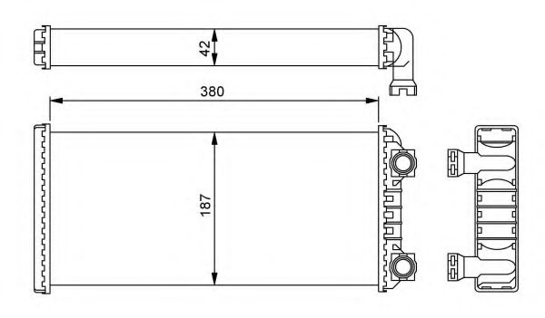 NRF Heat Exchanger, interior heating 11544529 - NRF
