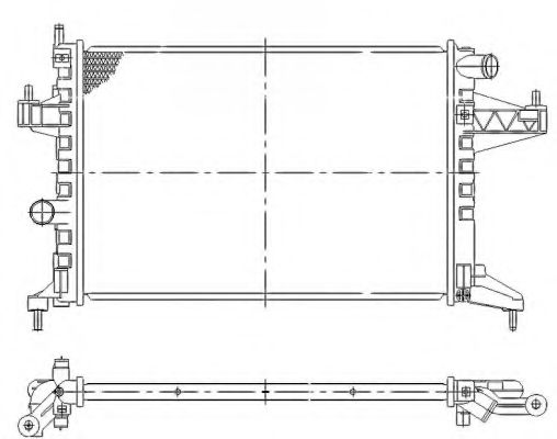 NRF Radiator, engine cooling 11543503 - NRF