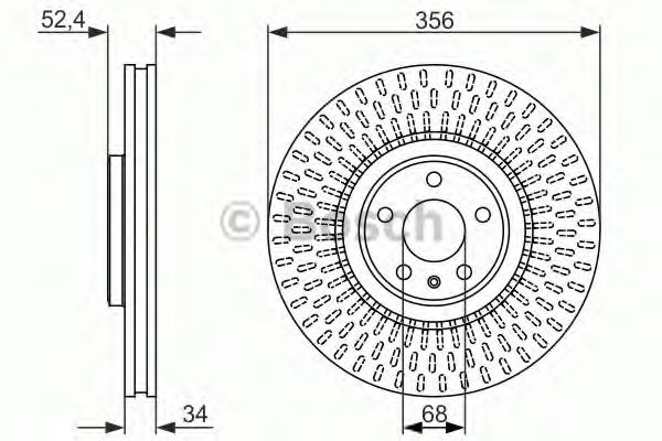 BOSCH Brake Disc 12197465 - BOSCH