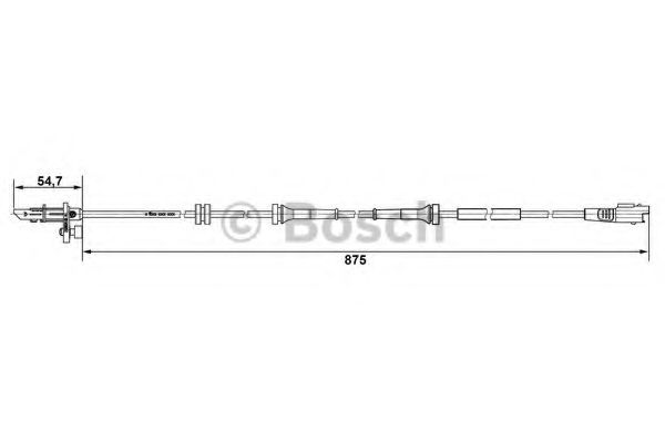 BOSCH Sensor, wheel speed 10223735 - BOSCH