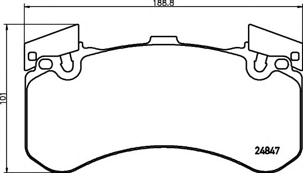 TEXTAR Brake Pad Set, disc brake 12205424 - TEXTAR