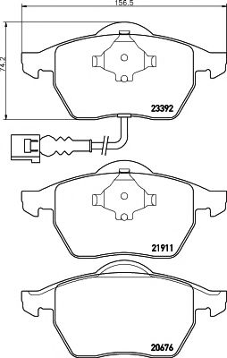 TEXTAR Brake Pad Set, disc brake 11422834 - TEXTAR