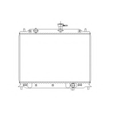 NRF Radiator, engine cooling 11544075 - NRF