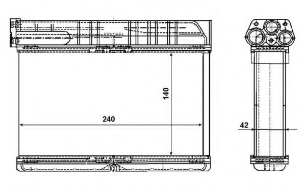 NRF Heat Exchanger, interior heating 11544520 - NRF
