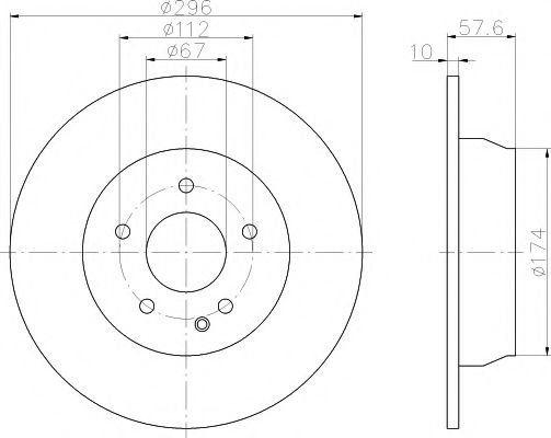 TEXTAR Brake Disc 11734418 - TEXTAR