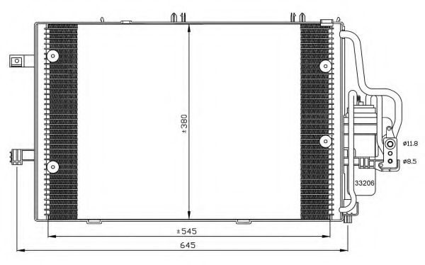 NRF Condenser, air conditioning 11541980 - NRF