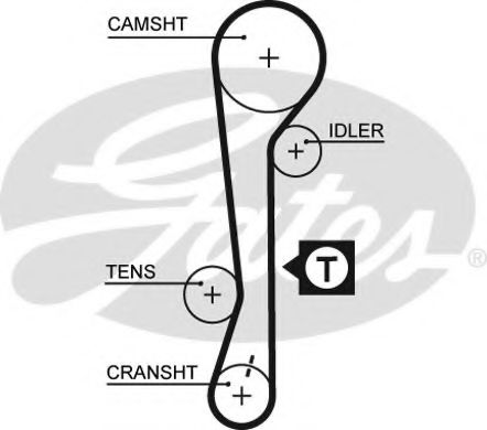 GATES Timing Belt 11421248 - GATES