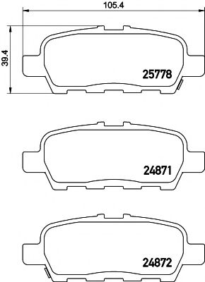 TEXTAR Brake Pad Set, disc brake 12209786 - TEXTAR