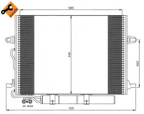 NRF Condenser, air conditioning 11541971 - NRF