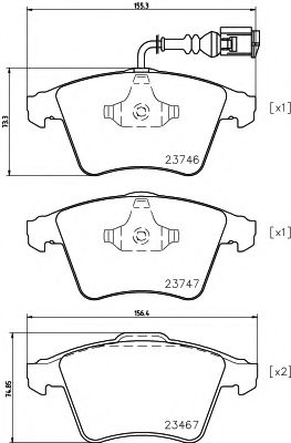TEXTAR Brake Pad Set, disc brake 11422926 - TEXTAR