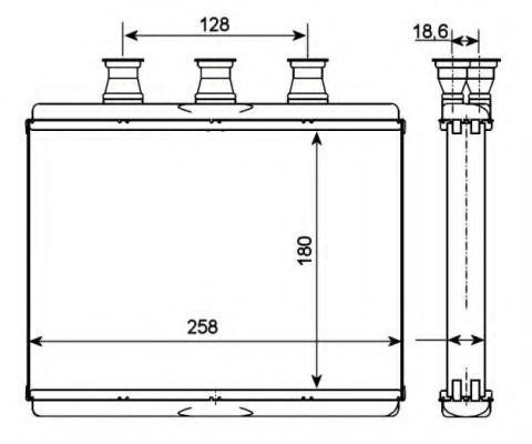 NRF Heat Exchanger, interior heating 11544563 - NRF