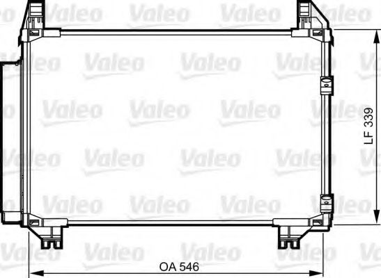 VALEO Condenser, air conditioning 11189419 - VALEO