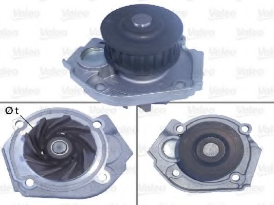 VALEO Water Pump, engine cooling 10424304 - VALEO