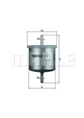 MAHLE Fuel filter 4037079 - MAHLE