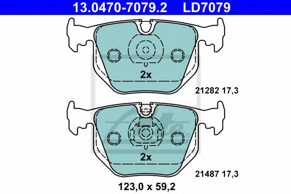ATE Brake Pad Set, disc brake 10330440 - ATE