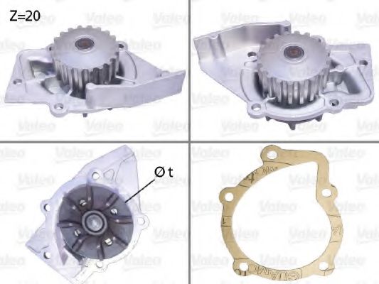 VALEO Water Pump, engine cooling 10138182 - VALEO