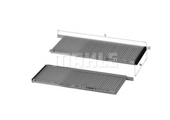 MAHLE Filter, interior air 13180250 - MAHLE