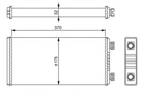 NRF Heat Exchanger, interior heating 11544542 - NRF