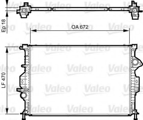 VALEO Radiator, engine cooling 11186473 - VALEO