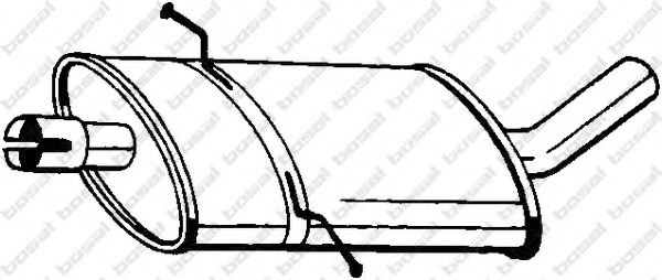 BOSAL Middle Silencer 11417289 - BOSAL