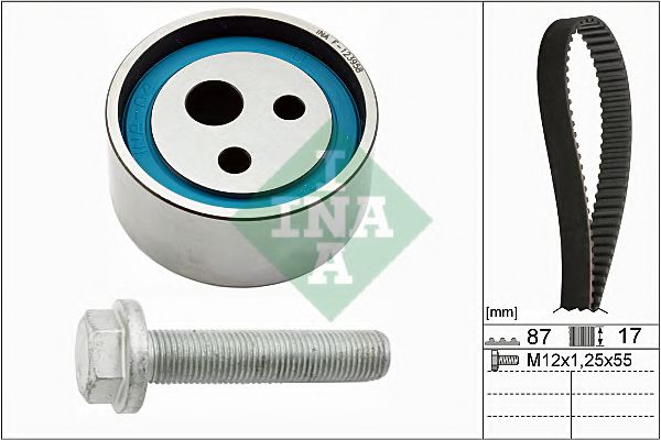 INA Timing Belt Set 10870349 - INA