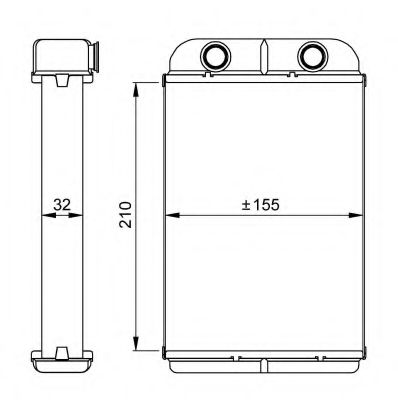 NRF Heat Exchanger, interior heating 11544180 - NRF