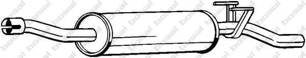 BOSAL Middle Silencer 11417665 - BOSAL